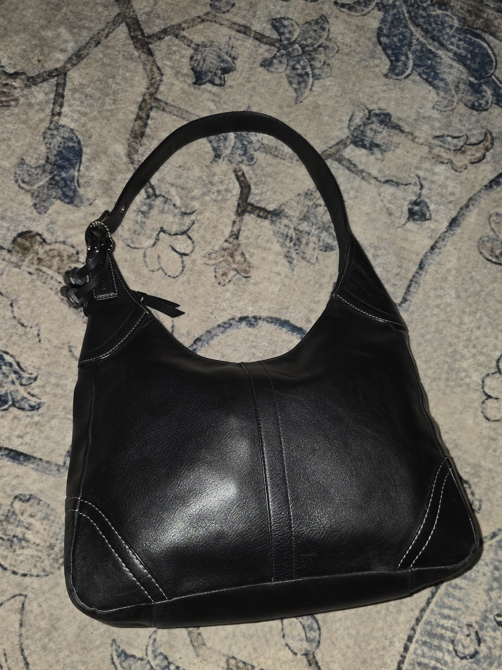 vintage Coach Hamptons Black Leathet hobo shoulder bag